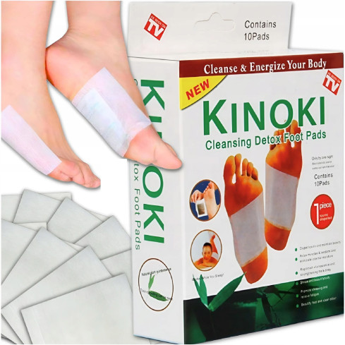 AS7 čisticí náplasti Kinoki na odstranění toxinů – detoxikace nohou