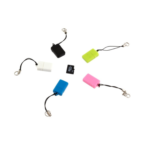 DD30 čtečka karet micro SD a SDHC, bílá, mikro čtečka