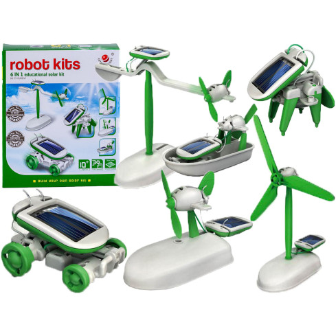 TG60706 solární robot 6 v 1 – solární vozidla, roboti, kreativní vzdělávací sada