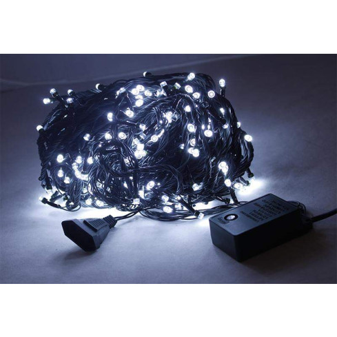 SW9 vánoční světýlka, 500 LED, bílá, studená bílá, silný kabel
