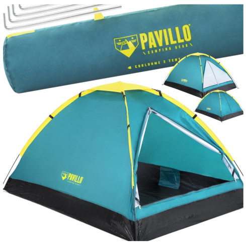 68084 turistický kempingový stan pro dvě osoby s taškou, 205 × 145 cm