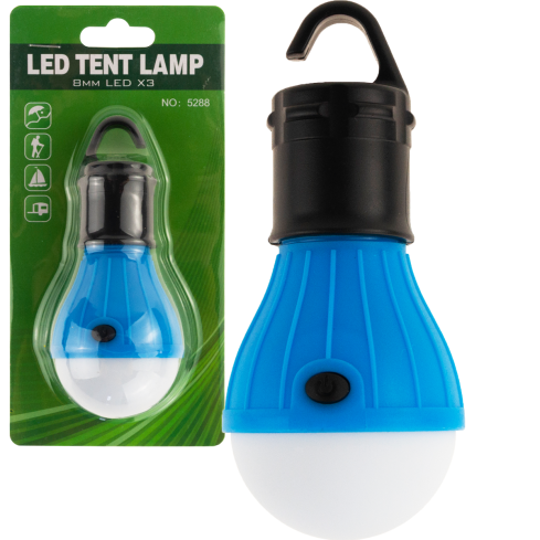 4072 turistická lampička s LED žárovkou do stanu a na kempování
