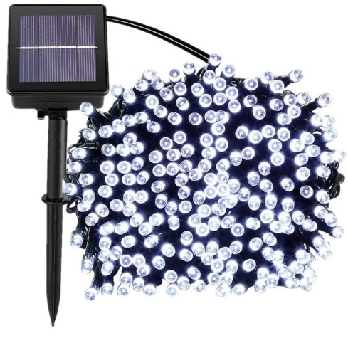 TG63191-1 vánoční světla, 200 LED, solární, studená bílá, venkovní, vánoční, zapichovací