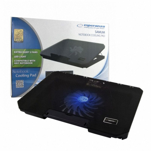 ES187 Samum – chladicí podstavec pod notebook s LED osvětlením, 15,6''