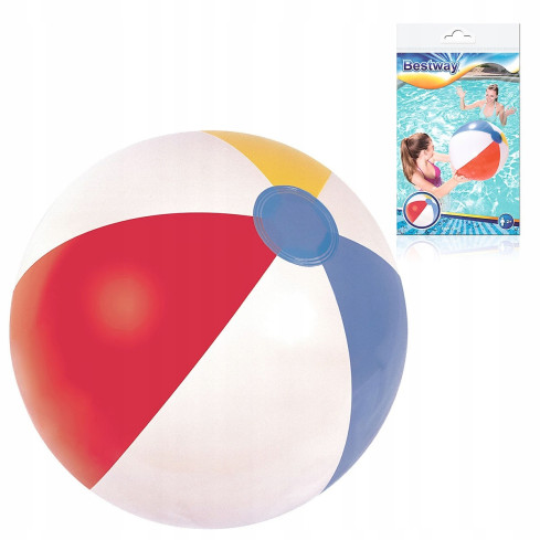 31021 nafukovací plážový a zahradní míč s pruhy, velký, Bestway, 51 cm