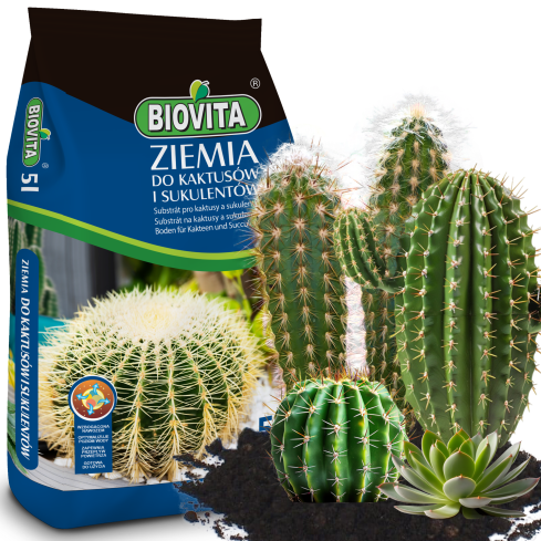 BIO10 – zemina pro kaktusy, sukulenty a aloe, propustná, 5 l, biovita