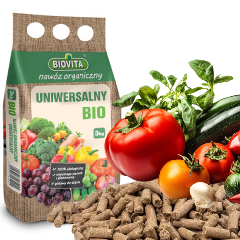 Univerzální organické hnojivo, BIO, přírodní, granulované, Biovita 3 kg