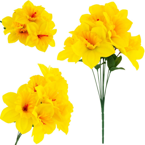 CV22107 kytice narcisů, umělé narcisy, květiny do vázy, jarní aranžmá