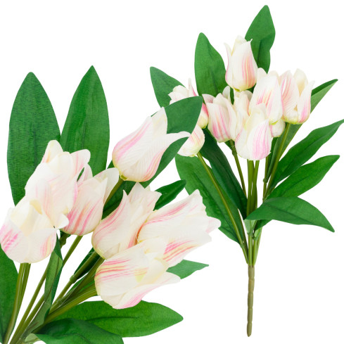 CV26811-2 velký kytice tulipánů X9 růžové umělé květiny tulipány v kytici