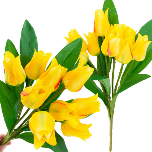CV26811-8 velký kytice tulipánů X9 umělé květiny tulipány v kytici ze silikonu