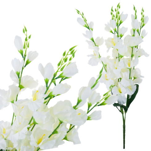 CV31140-15 gladiola, větvička gladioly, umělé květiny, ozdobné, do vázy
