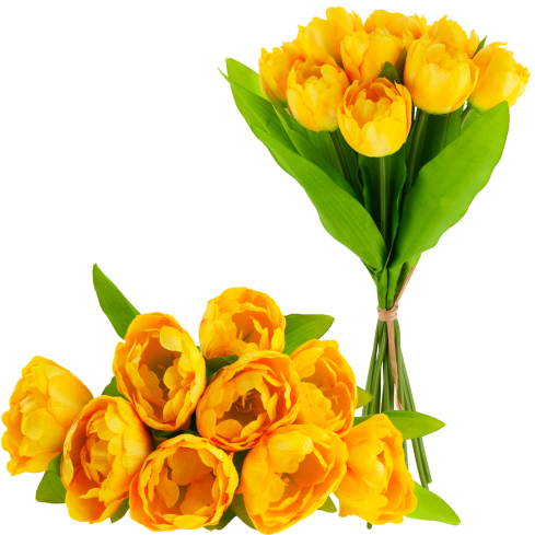 CV31227-3 kytice tulipánů, umělé tulipány, aranžmá do vázy