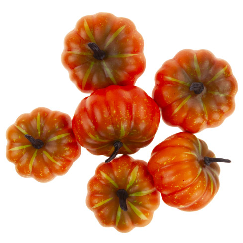 TG72992-2 umělé dýně, sada 6 kusů, podzimní dekorace na Halloween