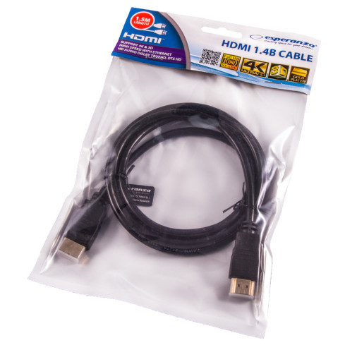 TV59 kabel HDMI-HDMI, zlatý, 3D, ethernet