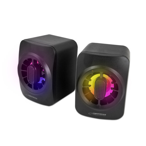 Reproduktory 2.0 USB LED rainbow Sakara Esperanza EGS104