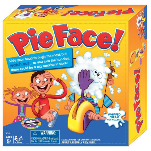 TG71194 Pie Face – hra, při které ti někdo hodí koláč do obličeje; dovednostní, rodinná, společenská, párty hra