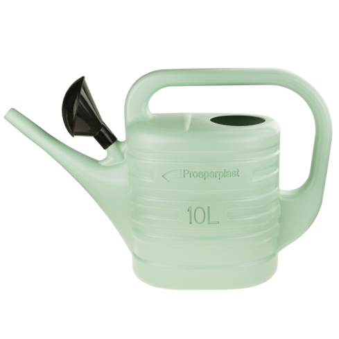 IKZ10-623u zahradní konvice na zalévání zeleniny, zelená s motivem šalvěje, 10 l, sítko, univerzální