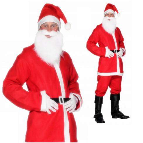 CC53 kostým Santa Clause – kompletní sada 5 dílů, hvězda na Den svatého Mikuláše