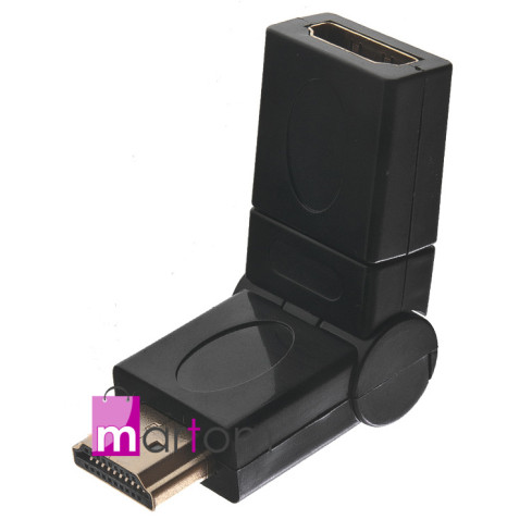 CC25 otočný adaptér 360° HDMI gold