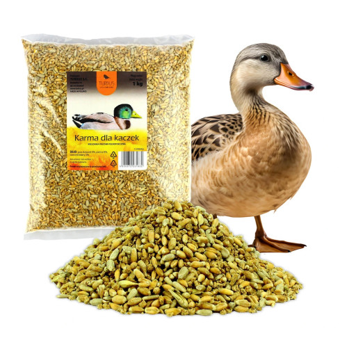 Krmivo pro kachny, zimní krmivo pro ptáky, krmná směs se slunečnicí, 1 kg