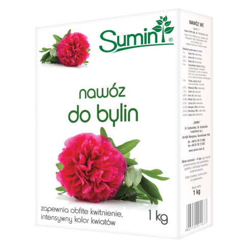 SUM26 sumin hnojivo pro trvalky 1 kg, hnojivé granule, pro bohaté kvetení, optimální složení