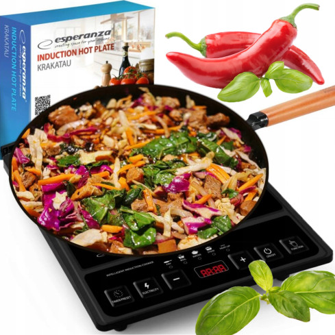 EKH011 indukční varná deska, elektrický sporák, 2000 W, časovač, LCD displej, 5 režimů