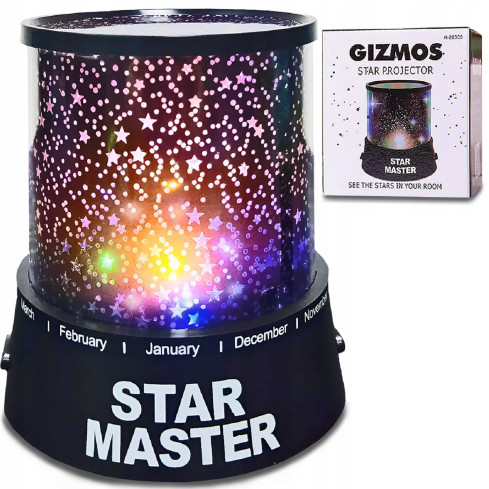 LP4 noční lampička – projektor hvězdné oblohy Star Master pro děti do ložnice