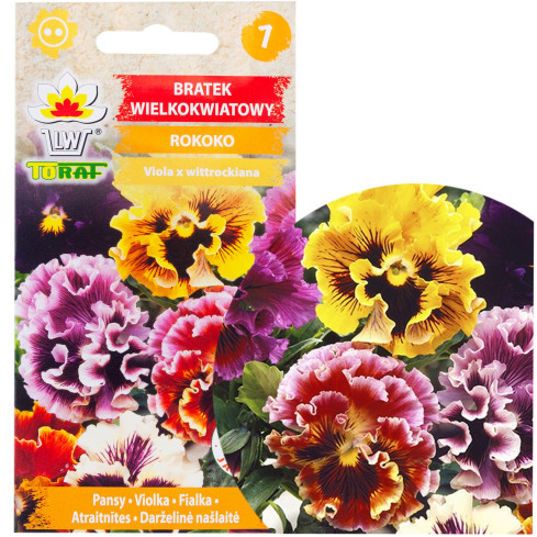 R3457 maceška velkokvětá „Rokoko“ 0,2 g, květiny v sáčcích
