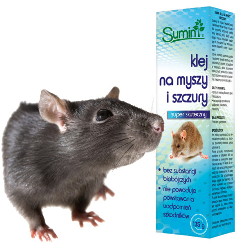 Sum-09718 lepidlo na myši, krysy a hlodavce, 135 g, lepivá past Sumin
