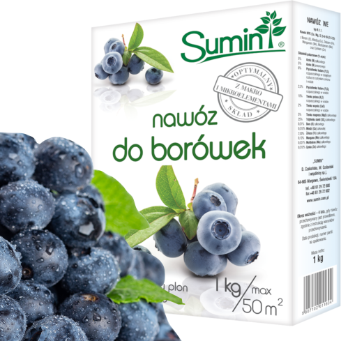 SUM12 hnojivo pro borůvky, sumin, hnojivo 1 kg, optimální složení, pro hnojení borůvek