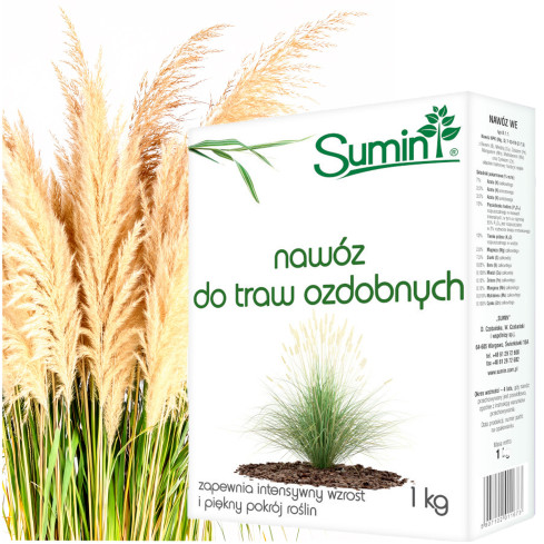 SUM27 – hnojivo pro okrasné trávy, balení 1 kg hnojiva, granule složeného hnojiva