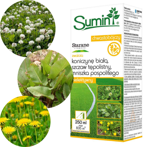 SUM29 – pro upravené trávníky, ničí plevel na trávníku, herbicid 250 ml, proti pampelišce