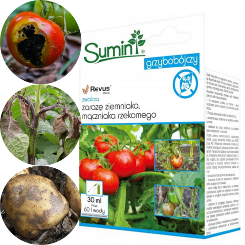 SUM35 sumin revus 250 sc, postřik proti falešné hnilobě a plísni brambor 30 ml/60 l