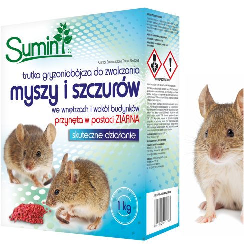 SUM59 Sumin – jed proti myším a krysám, obilný deratizátor, 1 kg