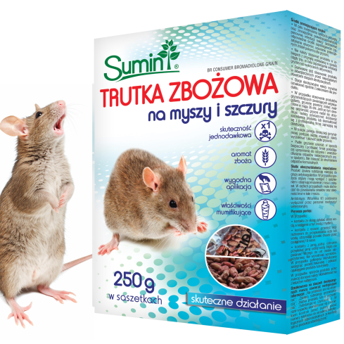 SUM60 Sumin – přípravek proti škůdcům obilí, 29 ppm, 250 g (2 × 125 g)