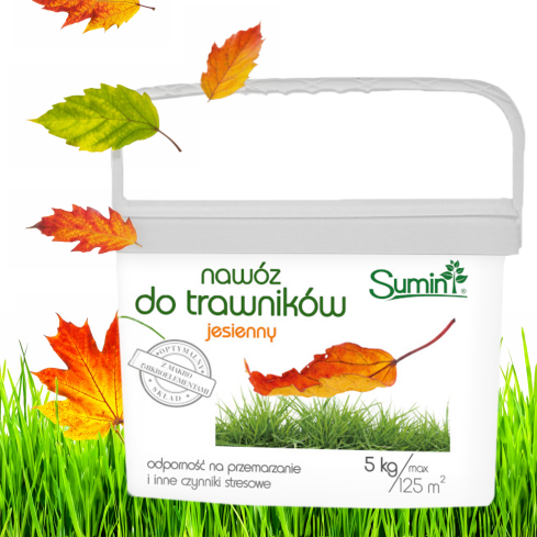 SUM67 – hnojivo Sumin na trávníky, podzimní, 5 kg, optimální složení