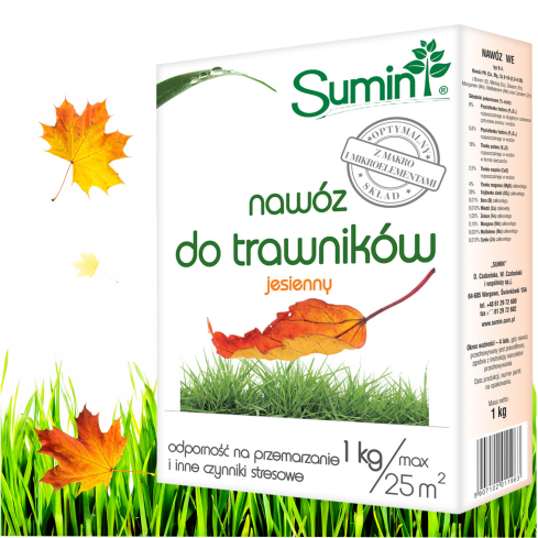 SUM68 sumin hnojivo na trávníky 1 kg, podzimní, optimální složení