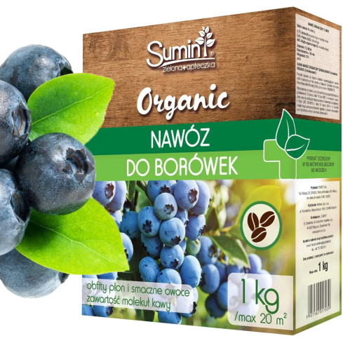 SUM81 ekologické hnojivo pro borůvky, organické granulované hnojivo pro borůvky, 1 kg
