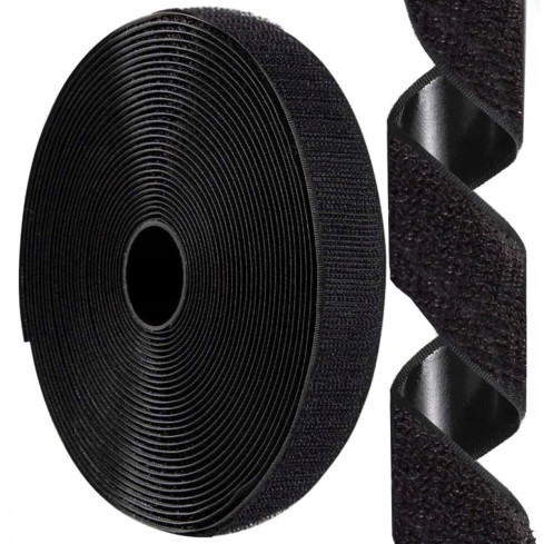 TG56031-2 samolepicí suchý zip, suchý zip na moskytiéry, černý samolepicí, 560 cm, 5,6 m