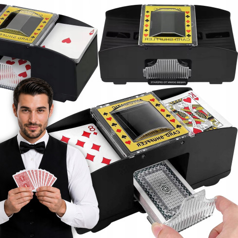 Míchačka karet na poker, automatická míchačka, pokerová sada, poker