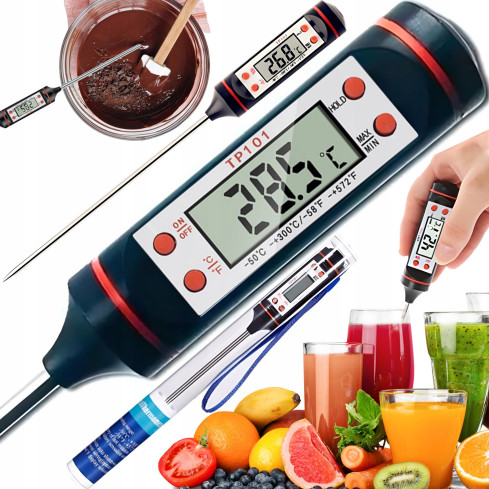 HH73 elektronický kuchyňský jehlový teploměr s digitální sondou