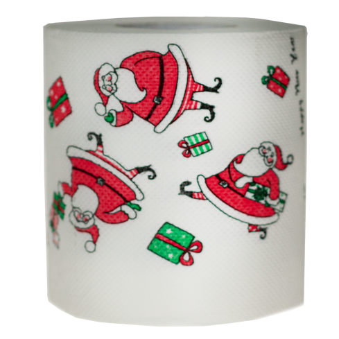TG53029 toaletní papír s vánočním motivem Santa Clause, vtipný
