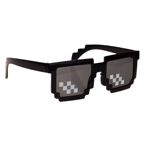 TG53186 sluneční brýle s motivem Minecraftu ve stylu pixel art, 8bit