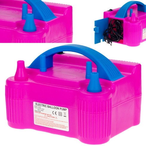 TG70421 elektrická pumpa na balonky, 2 trysky, výkonná pumpa, 230 V, 600 W, na balonky, na oslavy
