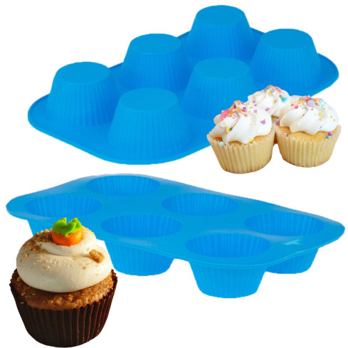 TG56208 silikonová forma na muffiny, plech na muffiny, 6 ks