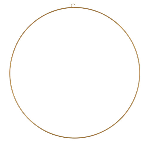 TG57548 ozdobný kovový obruč, zlatý, podstavec pro aranžmá, 30 cm