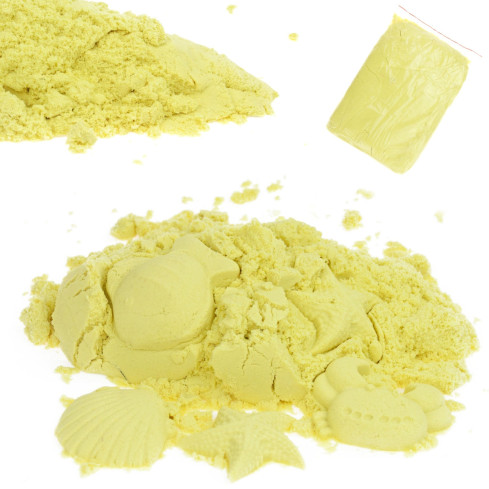 TG60132-2 kinetický magický písek 1 kg, písek a hlína, barva: žlutá
