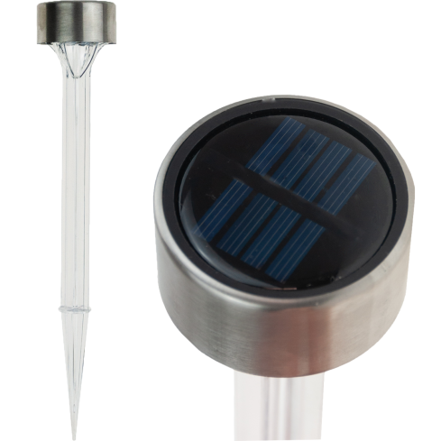 TG60448 solární svítidlo, zahradní zapichovací LED lampa, průhledná, solární sloupek se senzorem