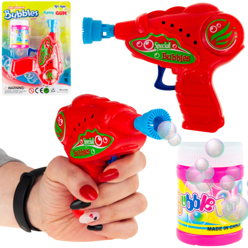 TG63365 automatická pistole na mýdlové bubliny + tekutina na mýdlové bubliny
