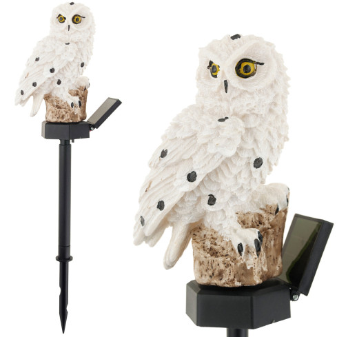 TG64621 solární LED lampa – dekorativní sova se senzorem soumraku